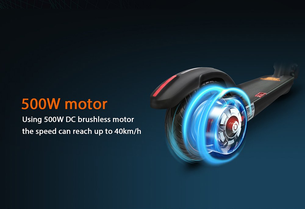 Trotineta electrica pliabila KugooKirin M3 Anvelopa de 10 inchi 500W Motor Viteza maxima 40 km/h Raza maxima de 40 km Baterie 13 Ah Afișaj LCD BMS Frână cu tambur față Frână electrică spate Suport lumini LED Carte NFC încorporată Blocare cu lanț cu combinație cu 4 cifre - negru