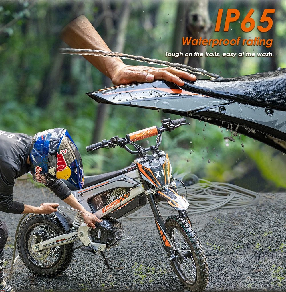 Motocicletă electrică Kukirin X1, motor de 1000W, baterie de 48V 20.8Ah, anvelope față de 14 inch și spate de 12 inch, viteză maximă de 50km/h, autonomie de 40km, frâne hidraulice față și spate, amortizare hidraulică a șocurilor