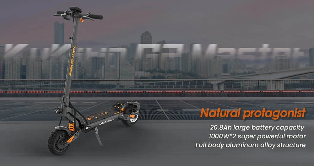 (Versiune îmbunătățită 2025) Trotinetă electrică KuKirin G2 Master, 10