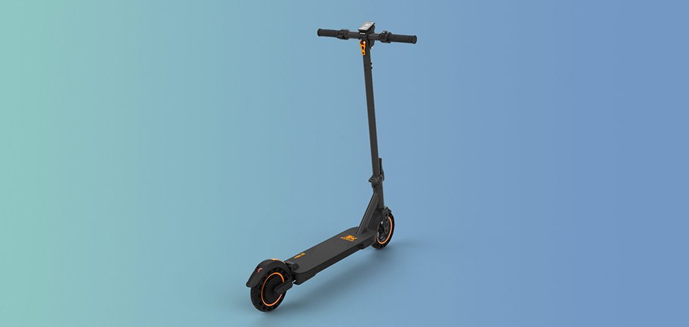 Trotineta electrica pliabila KuKirin S1 Max, motor 350 W, baterie 36 V 10,4 Ah, cauciucuri de 8 inchi, far spate 39 km raza de actiune, absorbtie a socurilor cu arc, afisaj mare, panta de 15 grade, catarama rabatabila de siguranta rezistenta la apa IP54