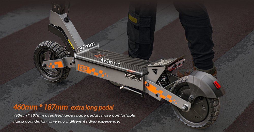 Trotineta electrica pliabila Kukirin G2 2025 Upgrade Motor 800W 48V 15.6Ah Baterie Anvelopa de 10 inchi Viteza maxima 45km/h Raza de actiune 55km Ecran tactil Display Frana cu disc Sistem de 7 lumini - Negru