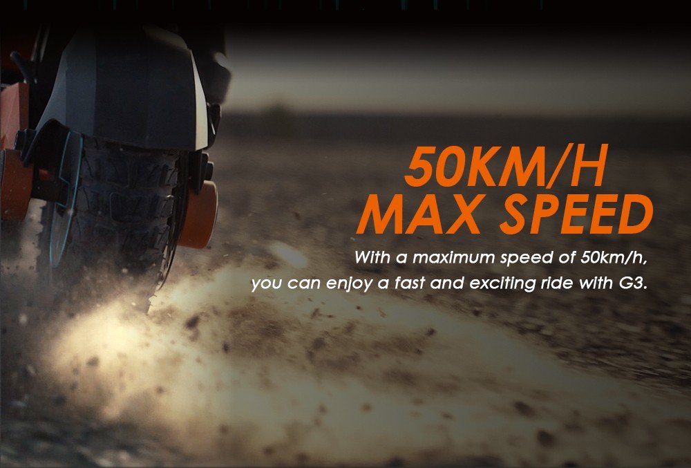 Scuter electric KUGOO KIRIN G3 Adventurers Dream 1200W Motor spate 52V 18Ah Baterie cu litiu Comandă afișaj tactil
