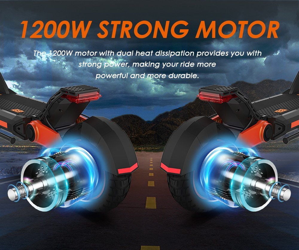 Scuter electric KUGOO KIRIN G3 Adventurers Dream 1200W Motor spate 52V 18Ah Baterie cu litiu Comandă afișaj tactil