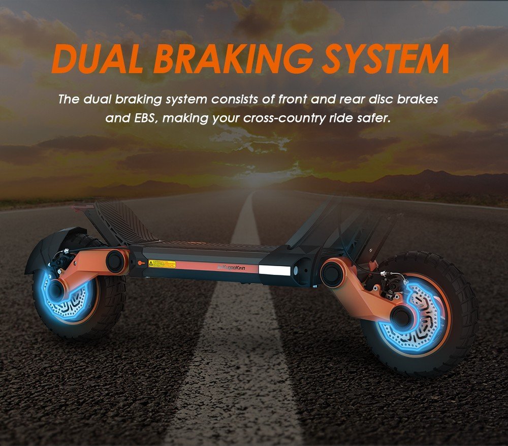 Scuter electric KUGOO KIRIN G3 Adventurers Dream 1200W Motor spate 52V 18Ah Baterie cu litiu Comandă afișaj tactil