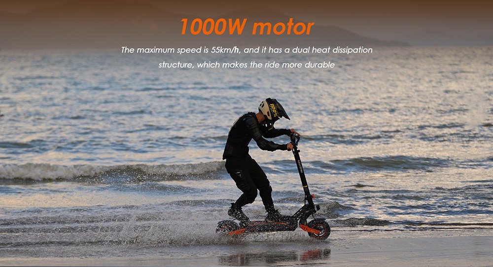 Trotineta electrica KUKIRIN G2 MAX 10*2.75'' Anvelope pneumatice de teren 1000W Motor 48V 20Ah Baterie 80km Raza de actiune 3 Viteze