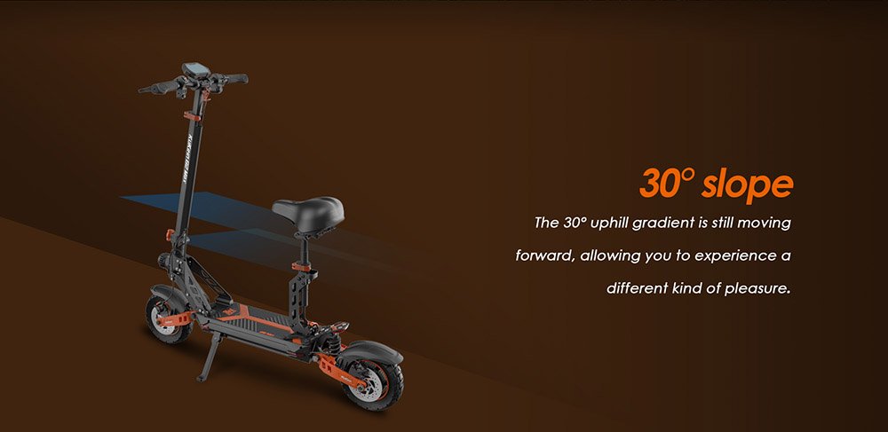 Trotineta electrica KUKIRIN G2 MAX 10*2.75'' Anvelope pneumatice de teren 1000W Motor 48V 20Ah Baterie 80km Raza de actiune 3 Viteze