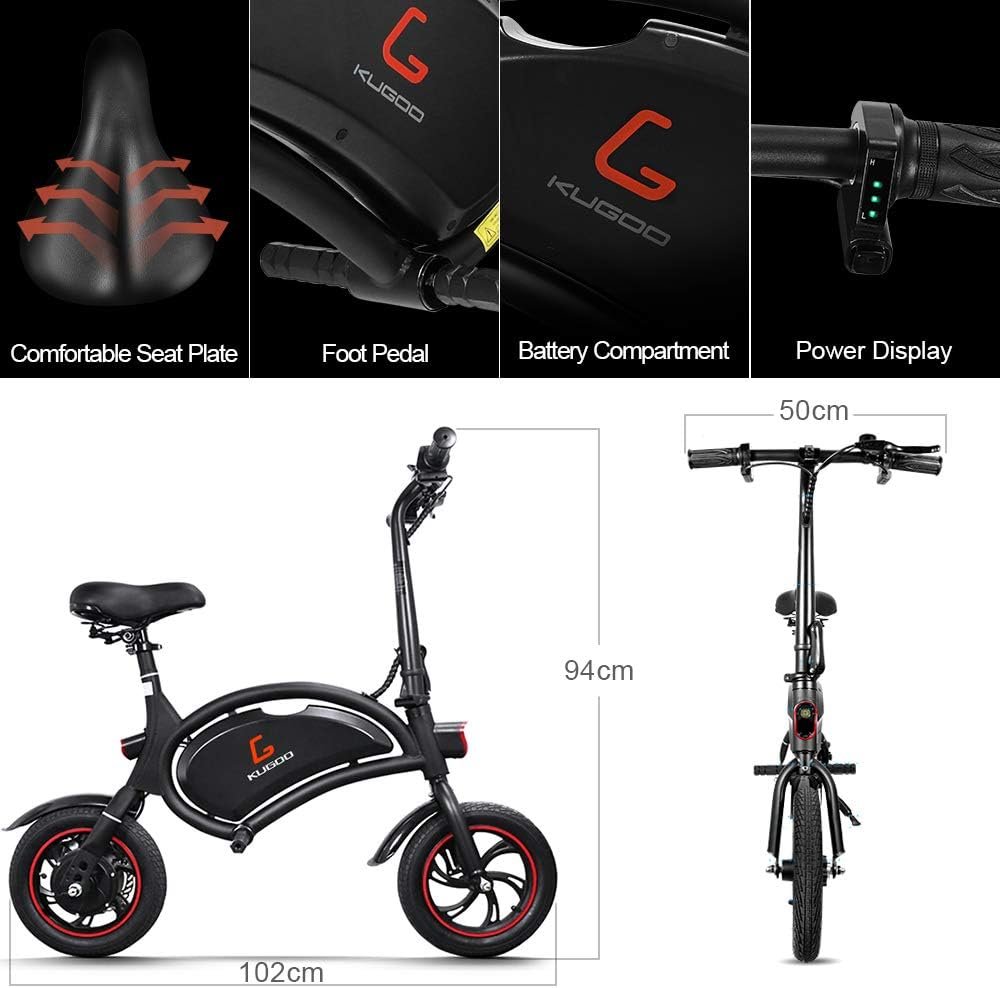 Bicicleta electrica Kukirin V1 Pro, Anvelope 20 inch, 48V, 350W - imagine 5
