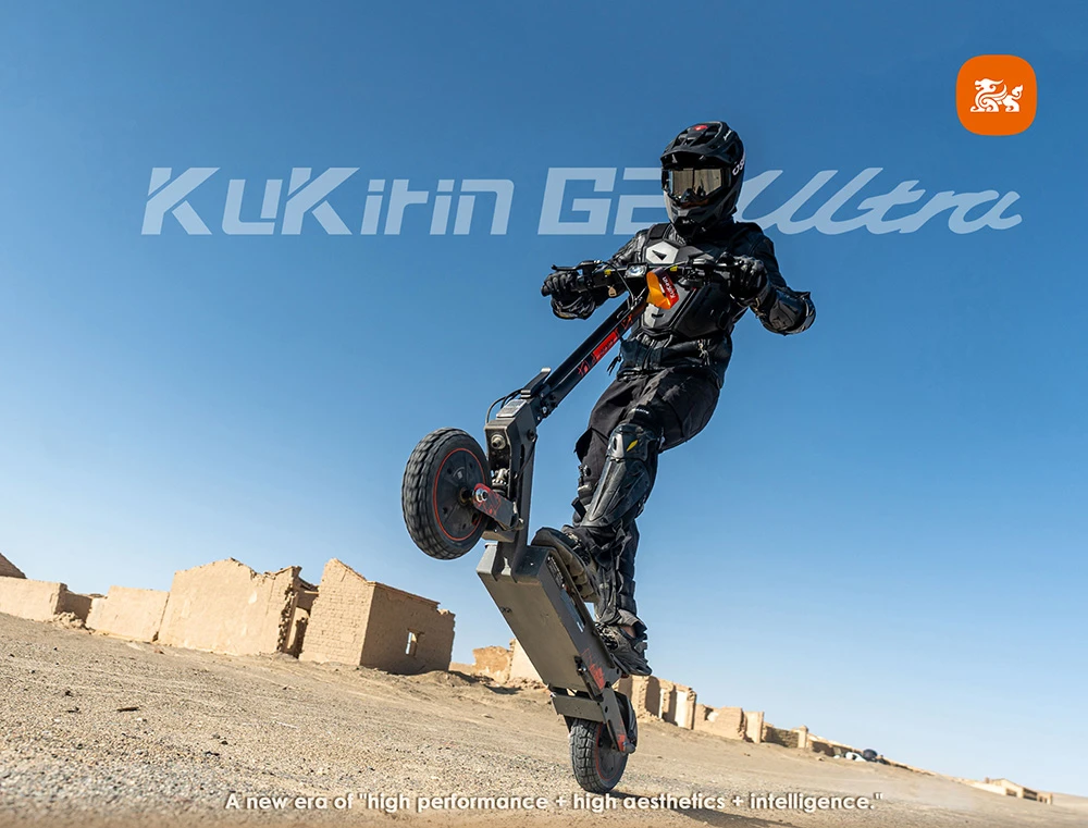 Trotinetă electrică pliabilă KuKirin G2 Ultra, motor 800W*2, baterie 48V 18Ah, anvelope de 10 inch, viteză maximă 50km/h, autonomie maximă 55km, frână pe disc față și spate, amortizoare cu arc față și spate