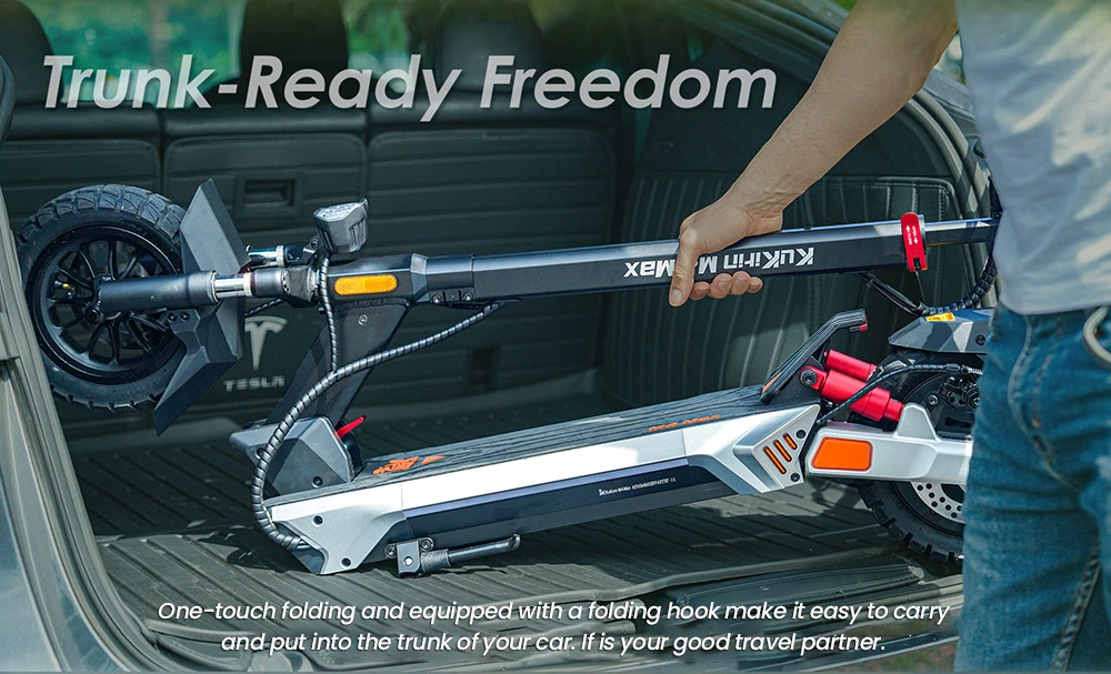 KuKirin M4 Max Electric Scooter, 800W Motor, 48V 18.2Ah Battery, 10 inches Tires, 45km/h Max Speed, 64km Range, Front & Rear Disc Brakes, Spring Shock Adsorption