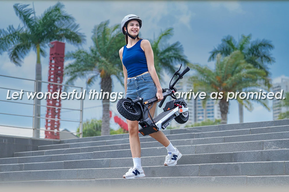 KuKirin M4 Max Electric Scooter, 800W Motor, 48V 18.2Ah Battery, 10 inches Tires, 45km/h Max Speed, 64km Range, Front & Rear Disc Brakes, Spring Shock Adsorption