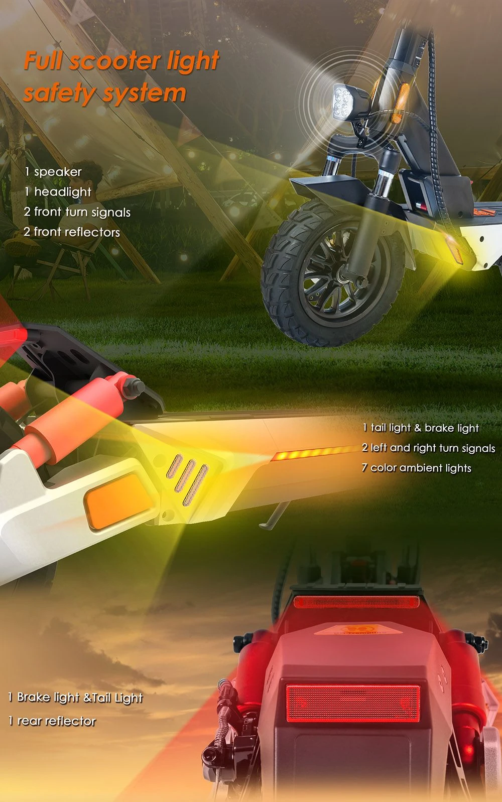 KuKirin M4 Max Electric Scooter, 800W Motor, 48V 18.2Ah Battery, 10 inches Tires, 45km/h Max Speed, 64km Range, Front & Rear Disc Brakes, Spring Shock Adsorption