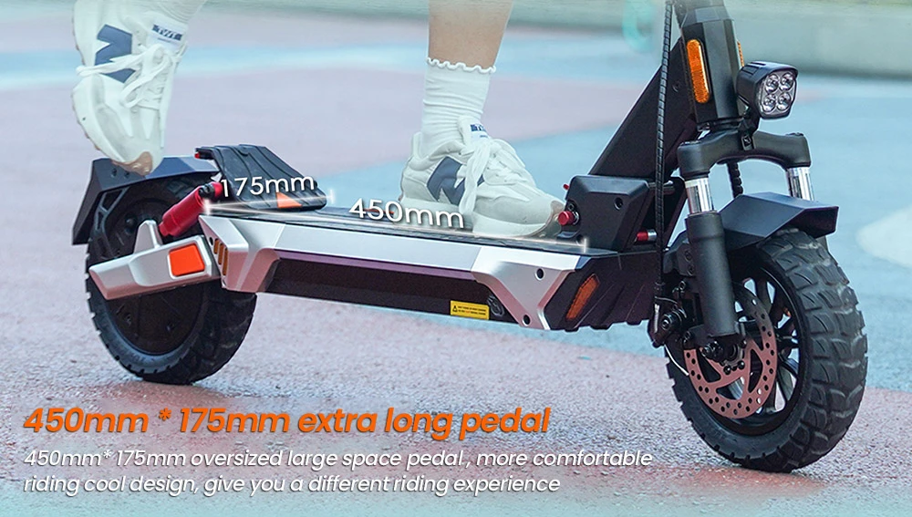 KuKirin M4 Max Electric Scooter, 800W Motor, 48V 18.2Ah Battery, 10 inches Tires, 45km/h Max Speed, 64km Range, Front & Rear Disc Brakes, Spring Shock Adsorption