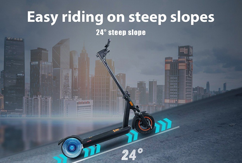 Trotineta electrica pliabila KugooKirin M3 Anvelopa de 10 inchi 500W Motor Viteza maxima 40 km/h Raza maxima de 40 km Baterie 13 Ah Afișaj LCD BMS Frână cu tambur față Frână electrică spate Suport lumini LED Carte NFC încorporată Blocare cu lanț cu combinație cu 4 cifre - negru