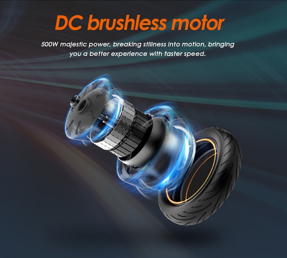 KugooKirin M4 Trotineta electrica pliabila de teren 10 inch Anvelope pneumatice 500W fara perii 12.5Ah Baterie Motor 3 moduri de viteza Frana cu disc dual Viteza maxima 45KM/h Display LED 45KM Raza lunga cu scaun - Negru