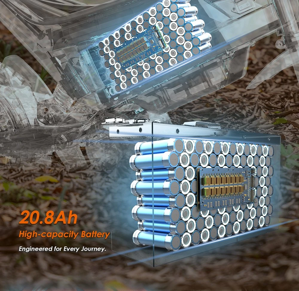 Motocicletă electrică Kukirin X1, motor de 1000W, baterie de 48V 20.8Ah, anvelope față de 14 inch și spate de 12 inch, viteză maximă de 50km/h, autonomie de 40km, frâne hidraulice față și spate, amortizare hidraulică a șocurilor